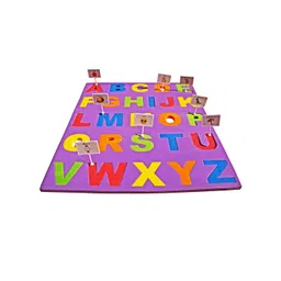 MUREN Kids Scratch Resistant Interlocking Puzzle ABCD Mat With Flags And Stickers-picture-31