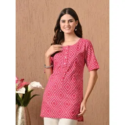 MURLI KURTI women Bandhani Printed Cotton Straight Kurtis-picture-34