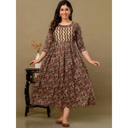 MURLI KURTI Women Printed Mirror Work Anarkali Kurta-picture-24