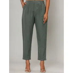 MURLI KURTI Women Relaxed Straight Leg Regular Fit Trousers-picture-31