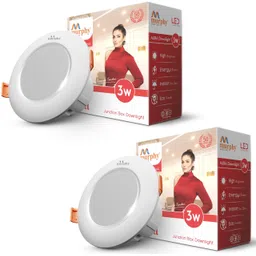 murphy LED 3W AURA DOWN LIGHT(Cool White, Pack of 2) Recessed Ceiling Lamp-picture-18