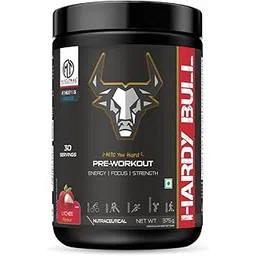 Muscle Trail Hardy Bull Pre-Workout Supplement Powder | 375g, 30 servings (Lychee) for Men & Women with Taurine & Beta-Alanine for Energy, Focus & Strength (375G, Lychee)-picture-14