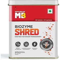 MuscleBlaze Biozyme Shred, 90 Tablets, with Thermogenic, Metabolism, Weight Management, Carbohydrate Blocker and Diuretic Blends & MB Energy Pro | Supports Weight Management & Boosts Metabolism-picture-11