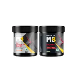 MuscleBlaze Creapro Creatine - Unflavoured & Pre Workout 200 Xtreme - Fruit Punch (Combo Pack)-picture-19