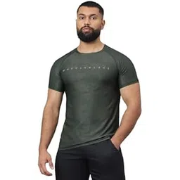 MuscleBlaze Half Sleeve Camo Dry-Fit Active Tee for Men-picture-24