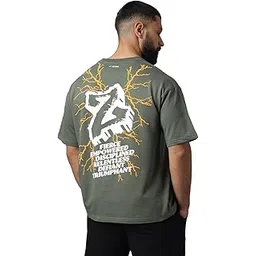 MuscleBlaze Half Sleeve Z-Verse Oversized T-Shirt-picture-24