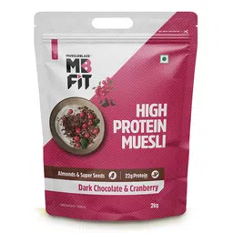 MuscleBlaze High Protein Muesli,  2 kg  Dark Chocolate & Cranberry -picture-17