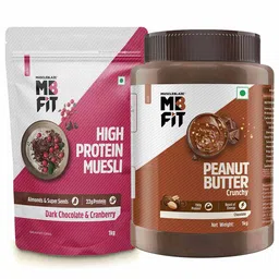 MuscleBlaze High Protein Muesli & Chocolate Peanut Butter 1 kg Combo-picture-26