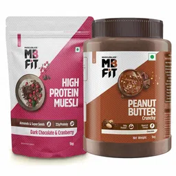 MuscleBlaze High Protein Muesli & Chocolate Peanut Butter 1 kg Combo-picture-24