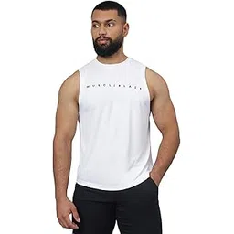 MuscleBlaze Patterned Dry-Fit Delt Tank for Men-picture-29