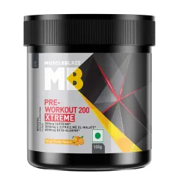 MuscleBlaze PRE Workout 200 Xtreme,  0.22 lb  Tangy Orange -picture-27