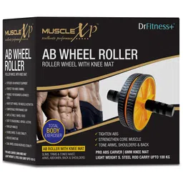 MuscleXP AB Roller Wheel,  Yellow  Free Size  image 5