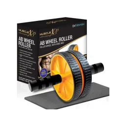 MuscleXP Drfitness+ Ab Wheel Roller - Black / Yellow-picture-10