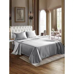 MUSH Grey 250 TC King Bedsheet Set Pure Bamboo 2.74 m x 2.74 m-picture-22
