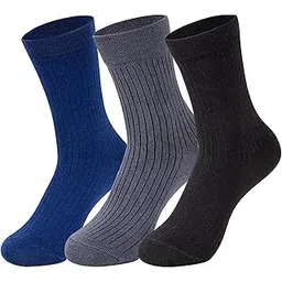 mush Ultra-Soft, Odorless, Breathable Bamboo Calf Length Formal Socks for Men, Free Size UK 6-UK-10-picture-53