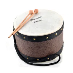Music People Wooden Hand Drum With Pair Of Strikers - Brown-picture-15