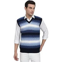 Muskan Knitwear Men's Half Sweaters for Winter (in, Alpha, M, Regular, M, Navy)-picture-14