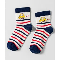 Mustang Cotton Knit Ankle Length Socks with Puppy Design - Navy Blue-picture-16