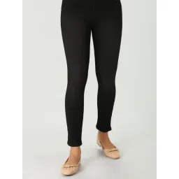 Mustard Black Denim Slim Fit Mid Rise Jeans-picture-10