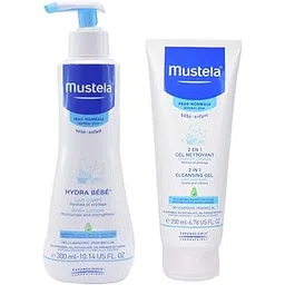 Mustela 2 in 1 Cleansing Gel, 200ml + Mustela Hydra Bebe Body Lotion, 300ml-picture-13
