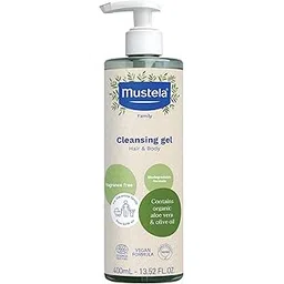 Mustela Organic Cleansing Gel 400ml - Gentle and Safe Baby Wash-picture-19