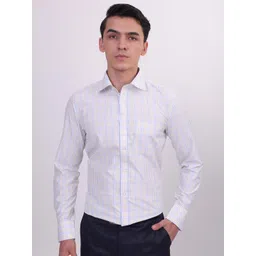 MUTAQINOTI Comfort Micro Checks Cotton Formal Shirt-picture-14
