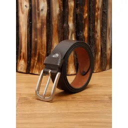 MUTAQINOTI Men Brown Textured Leather Formal Belt-picture-33