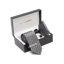 MUTAQINOTI Men Printed Formal Necktie Accessory Gift Set-picture-33