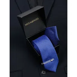 MUTAQINOTI Men Printed Silk Necktie Accessory Gift Set-picture-20