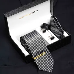 MUTAQINOTI Silk Cufflink & Tie Pin Set-picture-13