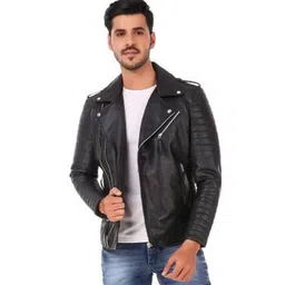 muteme Men Regular Fit Biker Jacket-picture-12
