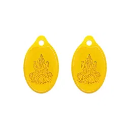 Muthoot Pappachan Swarnavarsham 24K (999) Yellow Gold Oval Lakshmi Pendant - Pack of 2-picture-24