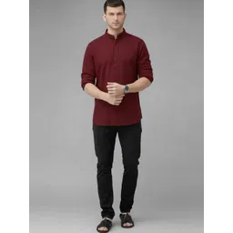 MUTUAL Men Thread Work Kurta image 4