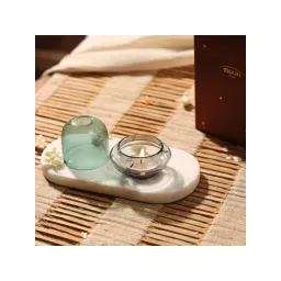 Muun Home Dome Tea Light Candle Holder - Teal Grey-picture-19