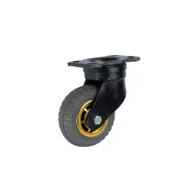 Muvall Elastic Rubber Castor Wheel With Heavy Duty Forged Steel Castor Size 100x50 mm, HDF S 100 50 ELRB-picture-18