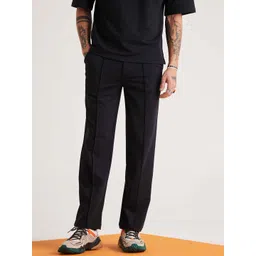 Muvazo Comfort Straight Fit Mid-Rise Track Pants-picture-10