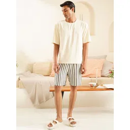 Muvazo Men Round Neck Night suit-picture-16