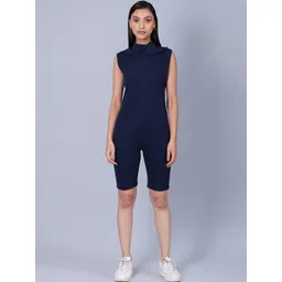 Muvazo Shirt Collar Sleeveless Playsuit-picture-28