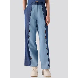 Muvazo Women Comfort Wrinkle Free Mid-Rise Trousers-picture-21