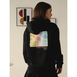 Muvazo Women Printed Hooded Long Sleeves Sweatshirt-picture-27