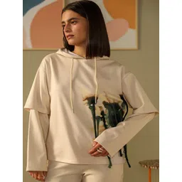 Muvazo Women Printed Hooded Sweatshirt-picture-17