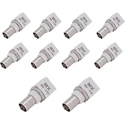 MX BNC Connector with Fully Metal & Copper Plated having Golden Plated Pin RG58 Coaxial Cable Connectors (BNC Connector, BNC Female Right Angle PCB Mount, Pack of 10)-image-4