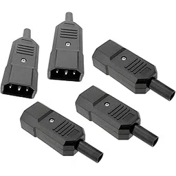 MX Inlet conector 250V 10A Terminals Panel Mount IEC C14 Male Connector - 3 PIN AC Plug Male for Computer Supply C14 Plug Electrical, IEC Power Socket ( 5 Pcs )-picture-30