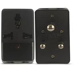 MX 3 Pin Multi Plug Socket Travel Adapter Universal Socket 3 in 1 Plug Extension Socket Travel Power Plug Adapter with Dual Inputs for Laptop, Phone, PC (3 in 1 Socket, Pack of 1)-picture-28