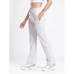 mxn Women Printed Grey Track Pants image 3