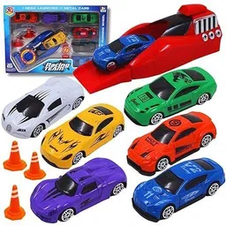 my baby love Rapid Car Launcher Game for Kids Toy with 3 Metal Master Cars-picture-13