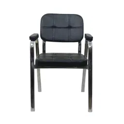 MY CUBICLES OnyxEdge Visitor Chair Mid Back Leather Back Material Black, MC0099-picture-13