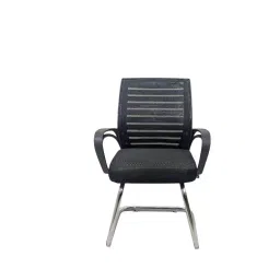 MY CUBICLES Prime Office Visitor Chair Mid Back Mesh Back Material Black, MC0087-picture-17