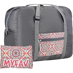 my fav Printed Foldable Travel Bag with Adjustable Buckels & Smooth Zipper Lightweight Waterproof Carry on Luggage Duffel Bags for Travelling Sports (6 Month Warranty)-picture-19