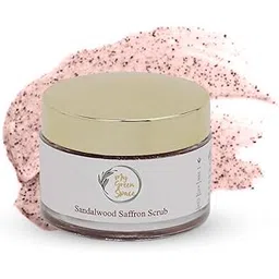 My Green Space Red Sandalwood Saffron Body Scrub | Tan & Blackhead Removal | AHAs-Lactic & Glycolic Acid, Niacinamide | 100% Natural & Organic | Unisex | 50 g-picture-34